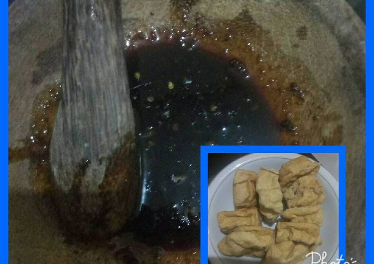 resep lengkap untuk Cocolan Tahu Sumedang