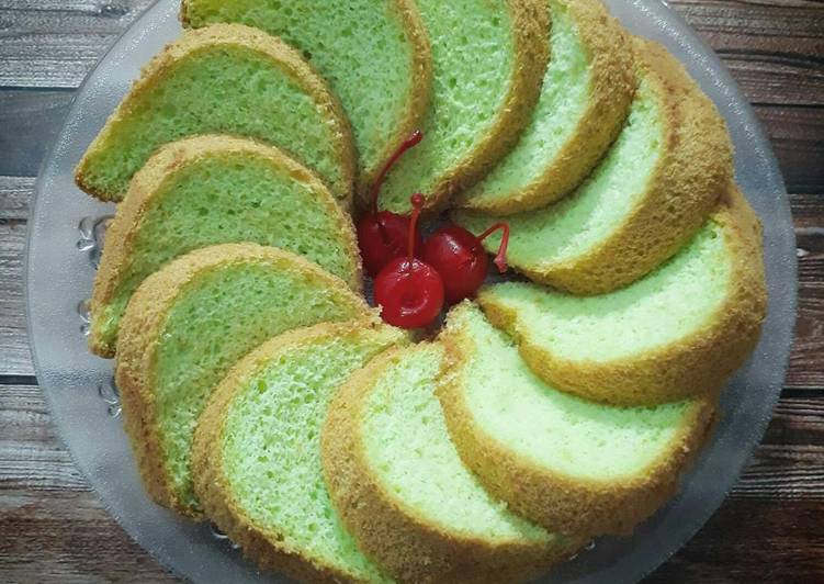 gambar untuk resep makanan Chiffon Cake Pandan Tepung Beras