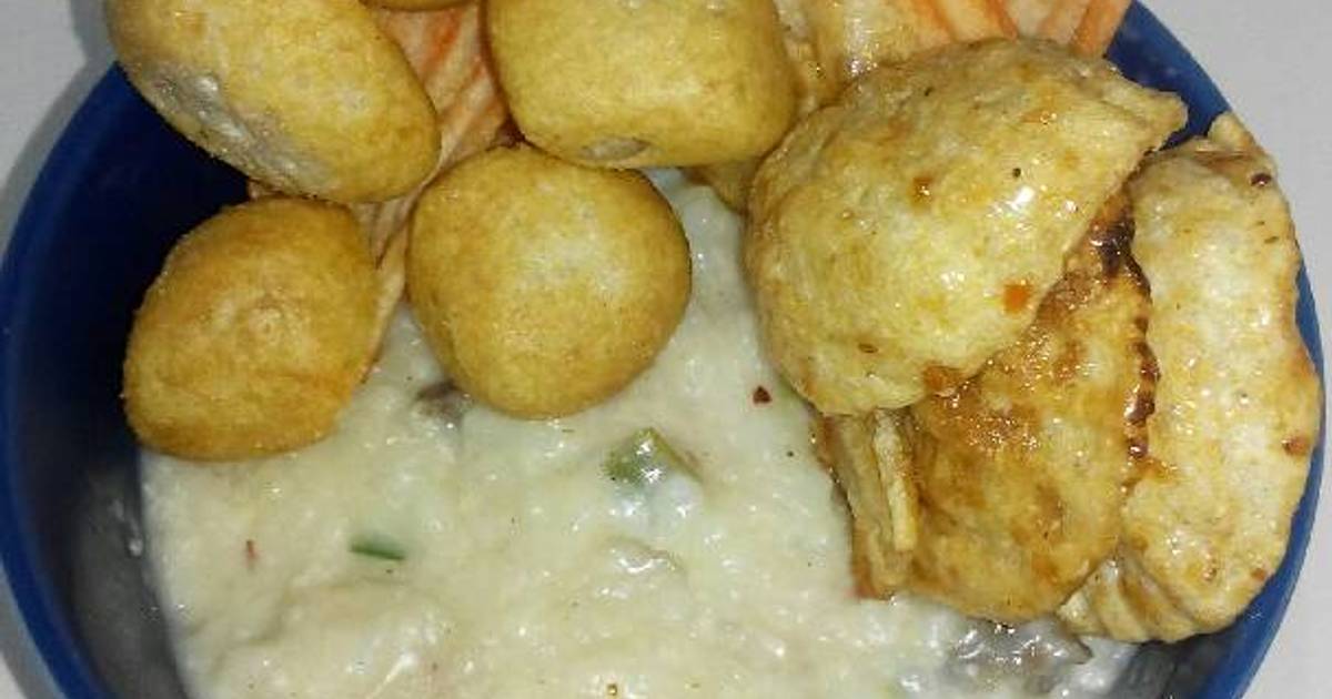 Resep Bubur Sosis Ayam Paru Goreng Dacin  Logam ala Chep Adi Metrologi