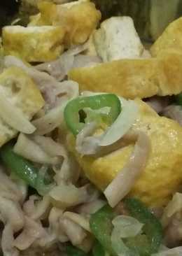 Tumis Jamur Tahu