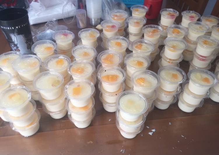 resep makanan Puding cocktail