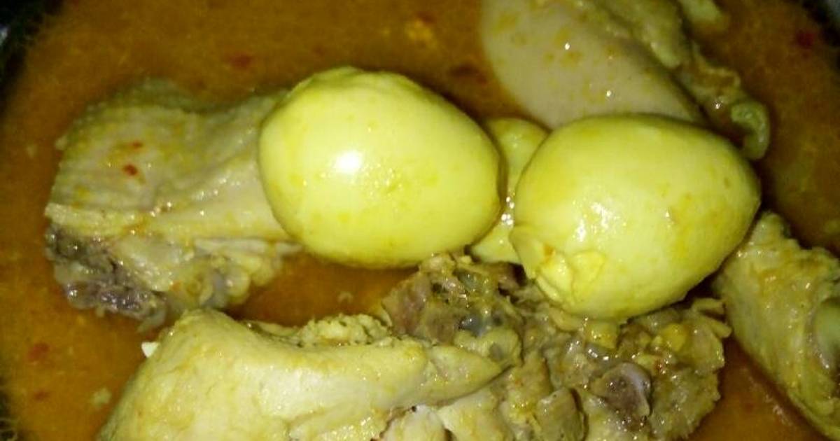 Resep Gulai ayam telur puyuh ala Ma'ul Maria Ulfa