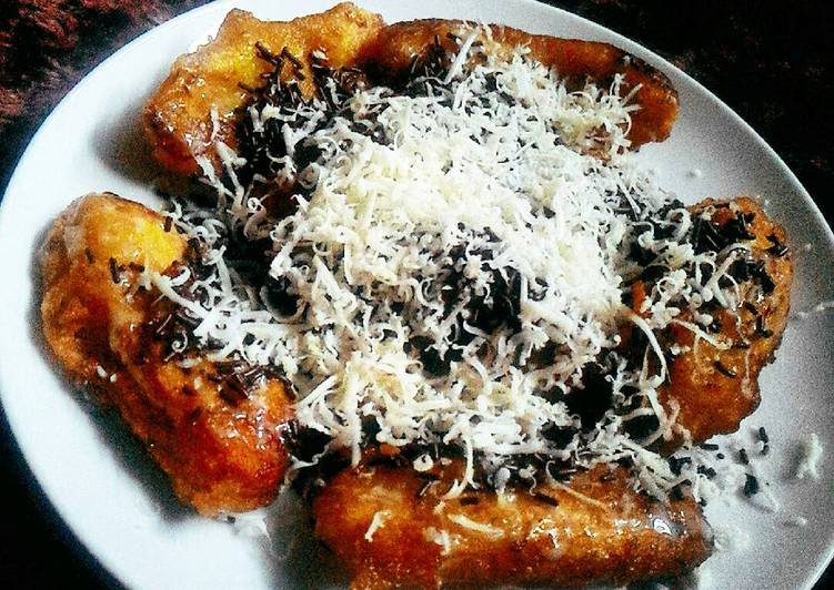 cara membuat Pisang Goreng Crispy Coklat Keju