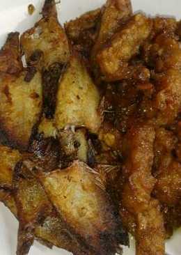 Tempe asem manis + Ikan sepat asin gula merah