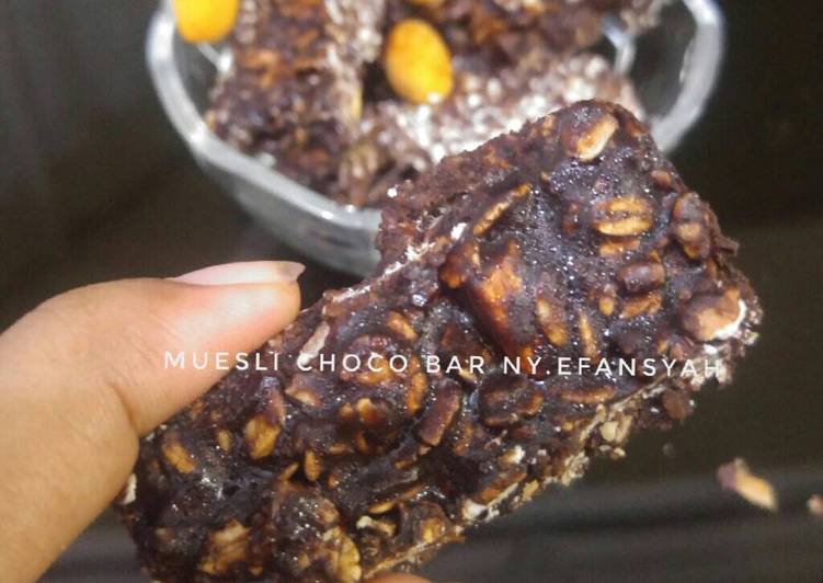 cara membuat Muesli choco bar