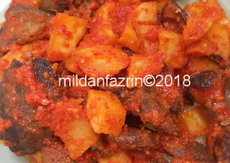 gambar untuk resep Kentang Balado Ati Ampela