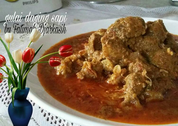 gambar untuk cara membuat Gulai daging sapi