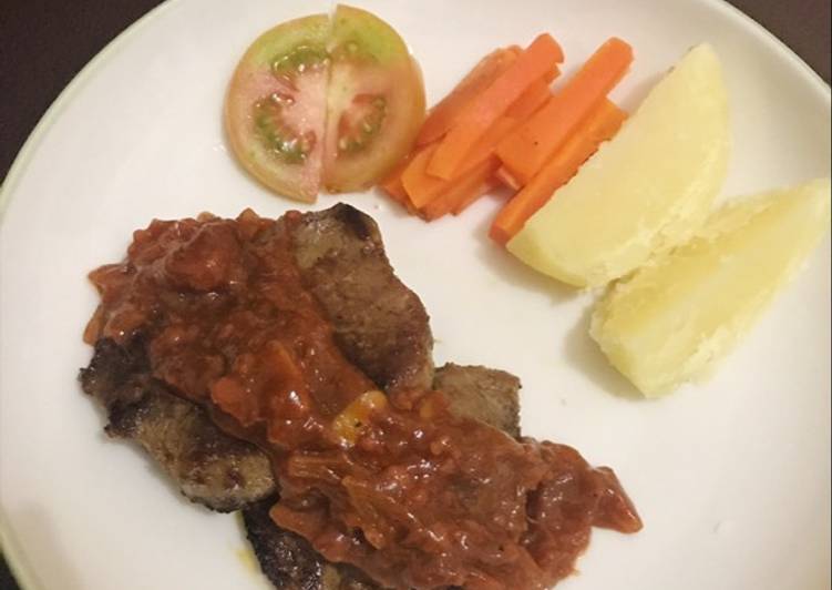 bahan dan cara membuat Steak Daging Homemade dijamin empuk