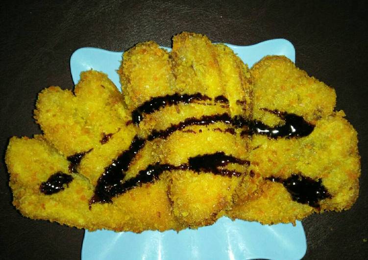 gambar untuk resep makanan Pisang Goreng Crispy Toping Coklat