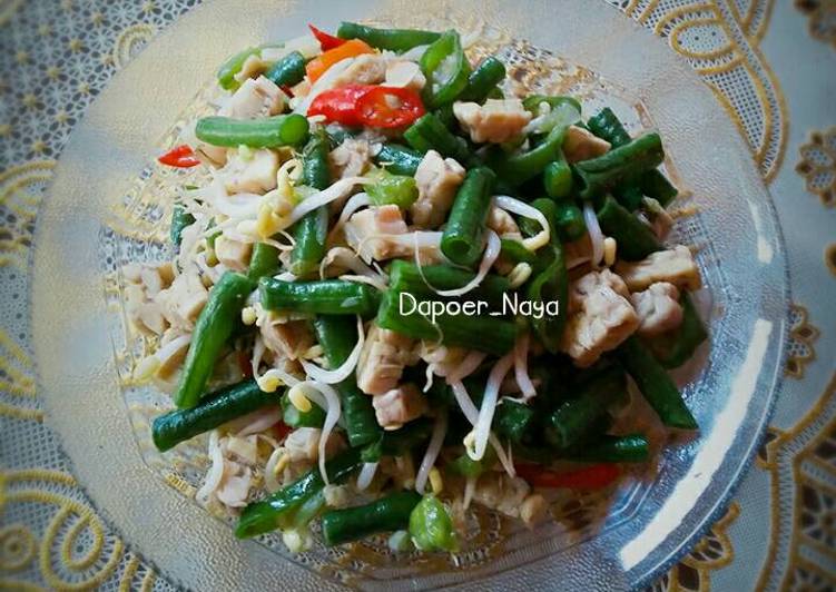 Resep Oseng kacang tempe tauge pedas Oleh Naya Lin