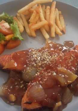 Butter Salmon Saus Teriyaki