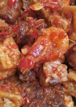 Balado tahu tempe udang