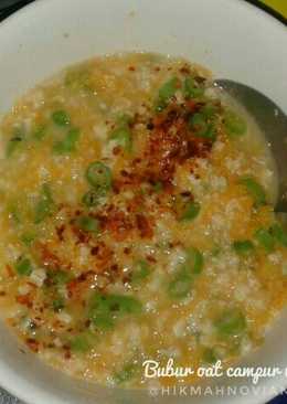 Bubur Oat campur wortel & buncis