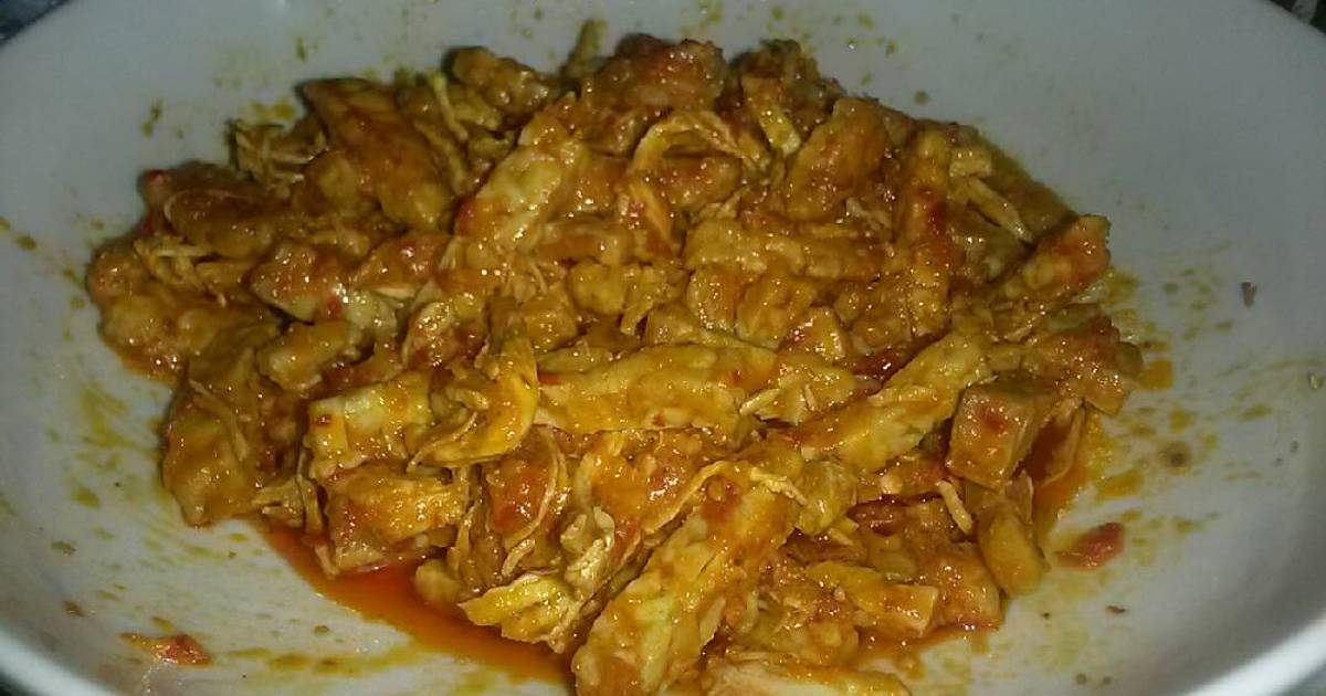 Resep Tempe Ayam Suwir Masak Pedas Alacin ala Hiacinta