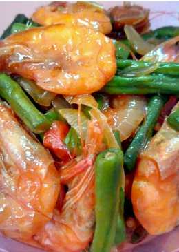 Tumis Udang Asam Manis