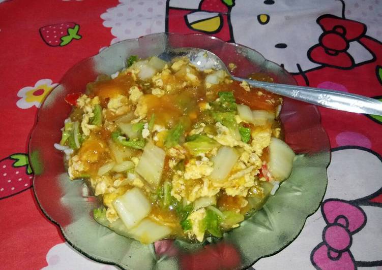 gambar untuk resep Seblak kerupuk telor :)