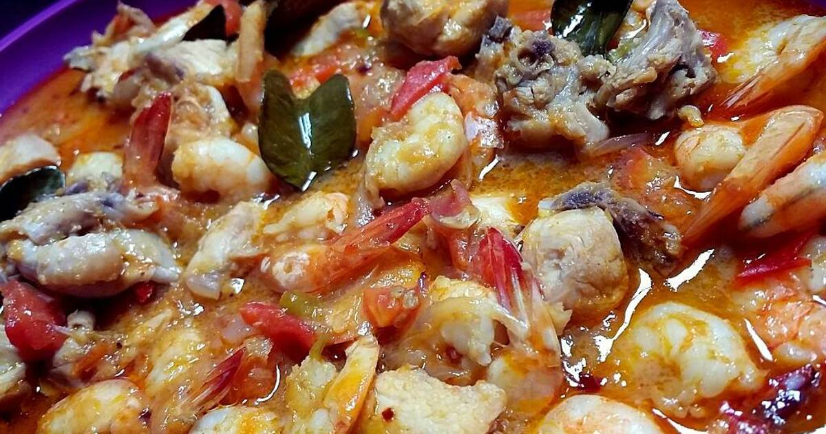 Resep Tomyum Ayam Seafood ala Chen Ling Nie