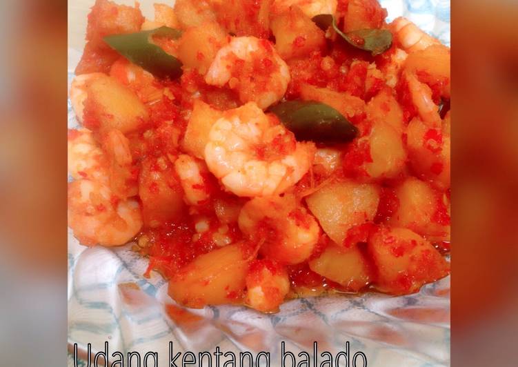 gambar untuk resep makanan Udang kentang balado