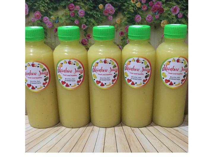 cara membuat Diet Juice Corn Apple Passion Fruit Guava