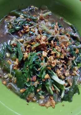 Tumis bayam taoge kacang panjang
