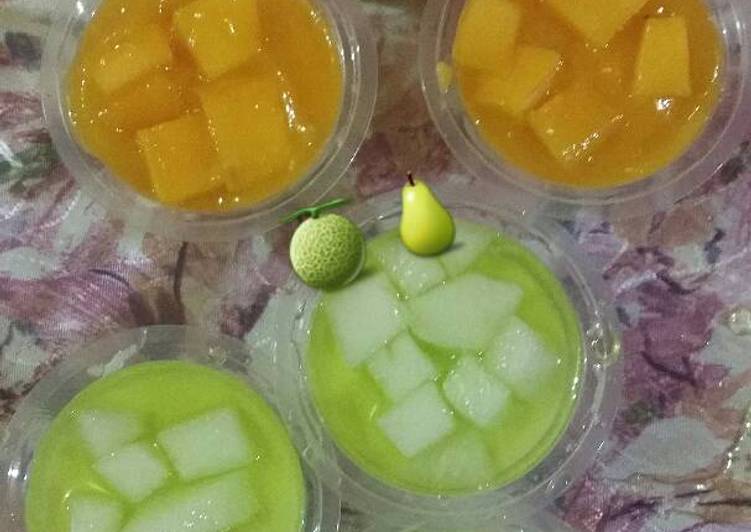 Resep Pudding Susu Fruity Kiriman dari Naviskha