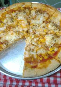 Pizza lembut tanpa telor