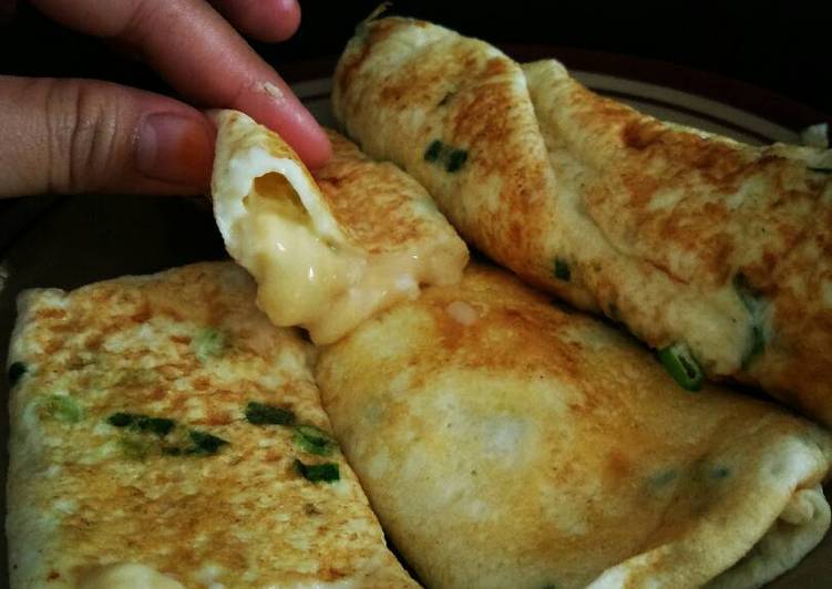 bahan dan cara membuat Omlet putih telur keto