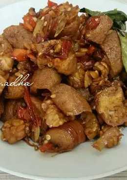 Oseng Tahu Tempe Pedas Manis Rumahan