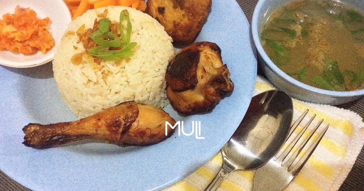  Resep  Nasi  ayam nasi  hainam chicken rice dengan ayam 