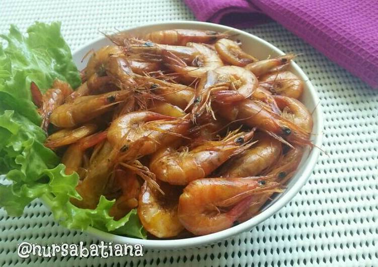 resep lengkap untuk Udang Goreng Kunyit