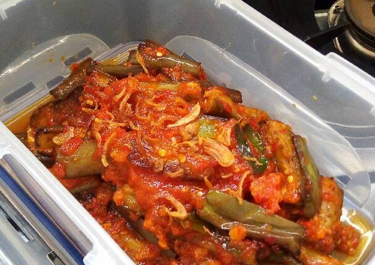 resep makanan Terong Balado Manis Pedas