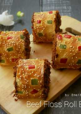 Beef Floss Roll Bun (Roti Gulung Abon Sapi)