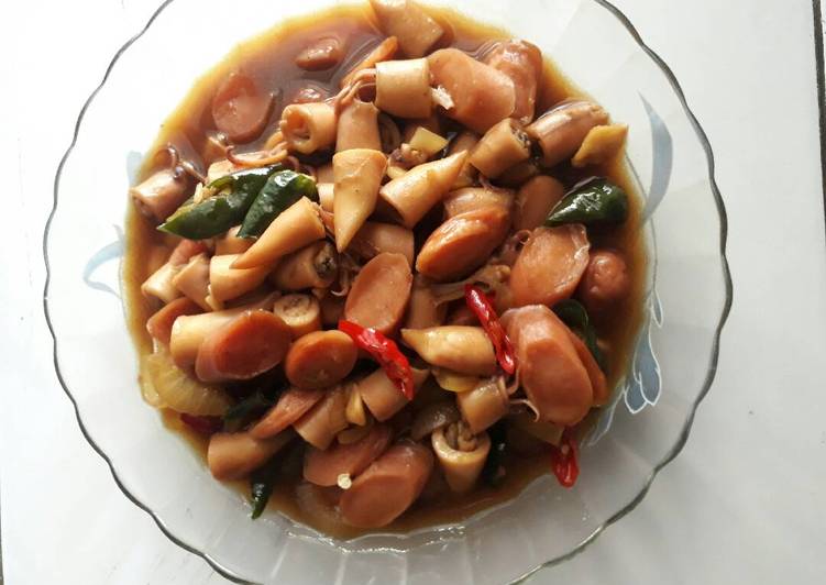 Resep Cumi Sosis saus tiram