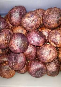 Bola bola ubi ungu goreng
