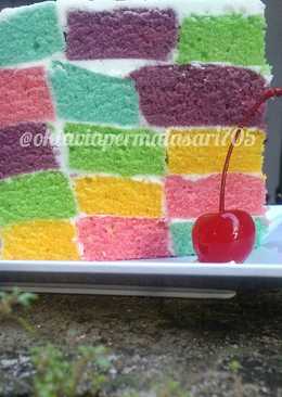 Rainbow Checkerboard cake