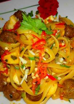 Fettucini boladaging saus balado