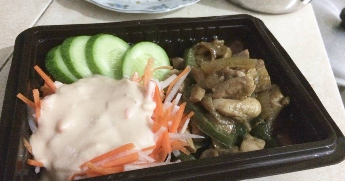 Resep Chicken Teriyaki dan Salad Hokben oleh Anisa 