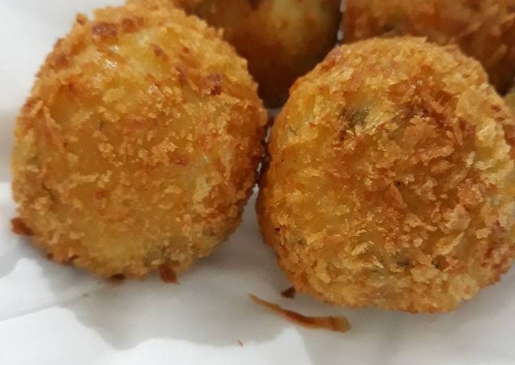 cara membuat Kroket Ayam simpel