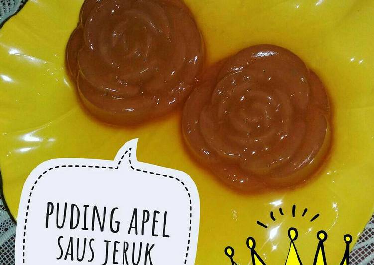 resep masakan Puding apel saus jeruk