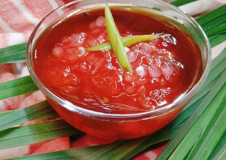 resep Bubur Mutiara Saus Wedang Jahe Serai Gulmer Simpel