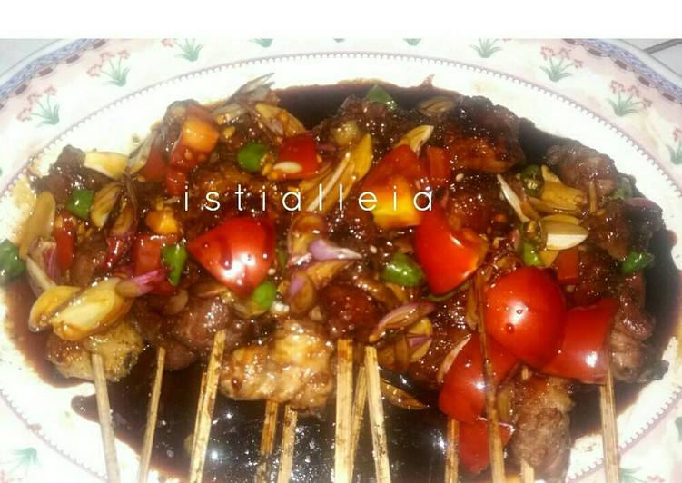 gambar untuk resep makanan Sate Kambing Empuk Sambel Kecap #KitaBerbagi