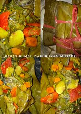 Pepes ikan mujair bumbu dapur iris