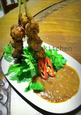 Bakso Bakar Spesial Saus Kacang