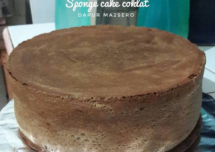 gambar untuk cara membuat Sponge cake coklat