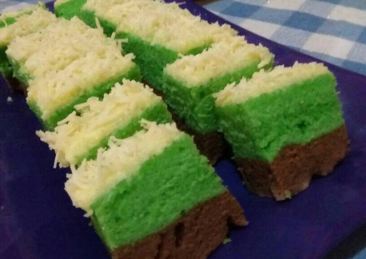 resep makanan Lapis kukus cocopandan