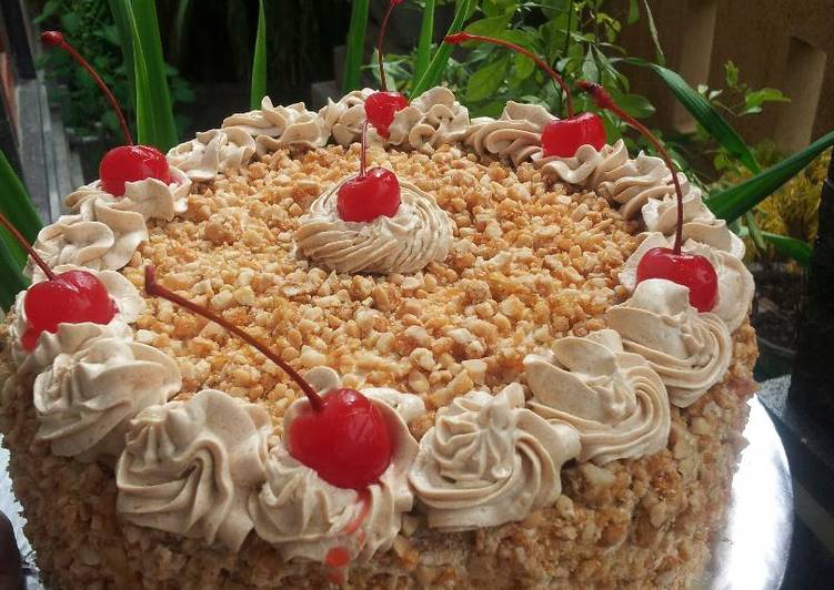 gambar untuk resep makanan Mocca Nougat Bday Cake