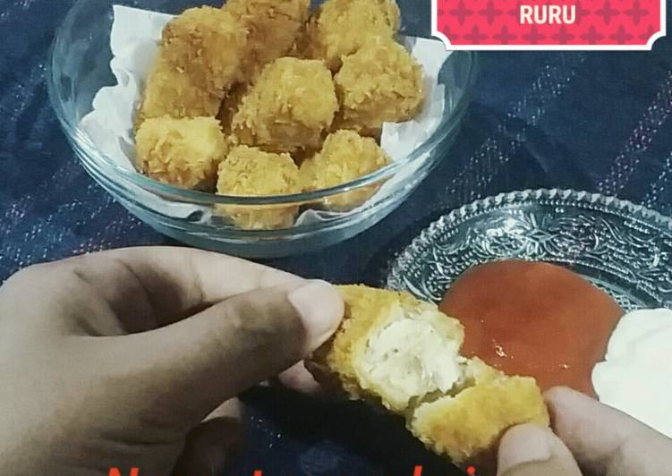 resep makanan Nugget ayam keju