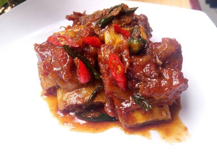 Resep Iga sapi pedas manis Oleh miss burger