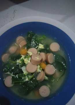 Sayur bayam sosis