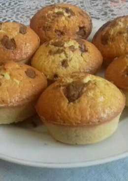 Cupcake kacang tanah toping coklat (gluten free)